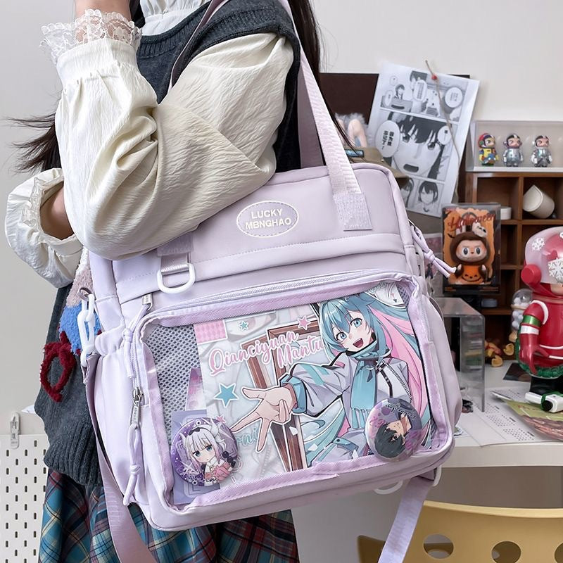 Purple ita tote backpack