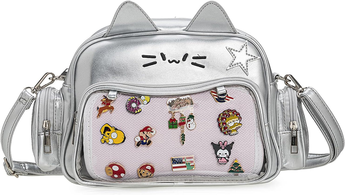 Cat ita bag zipper, strap and hardware details