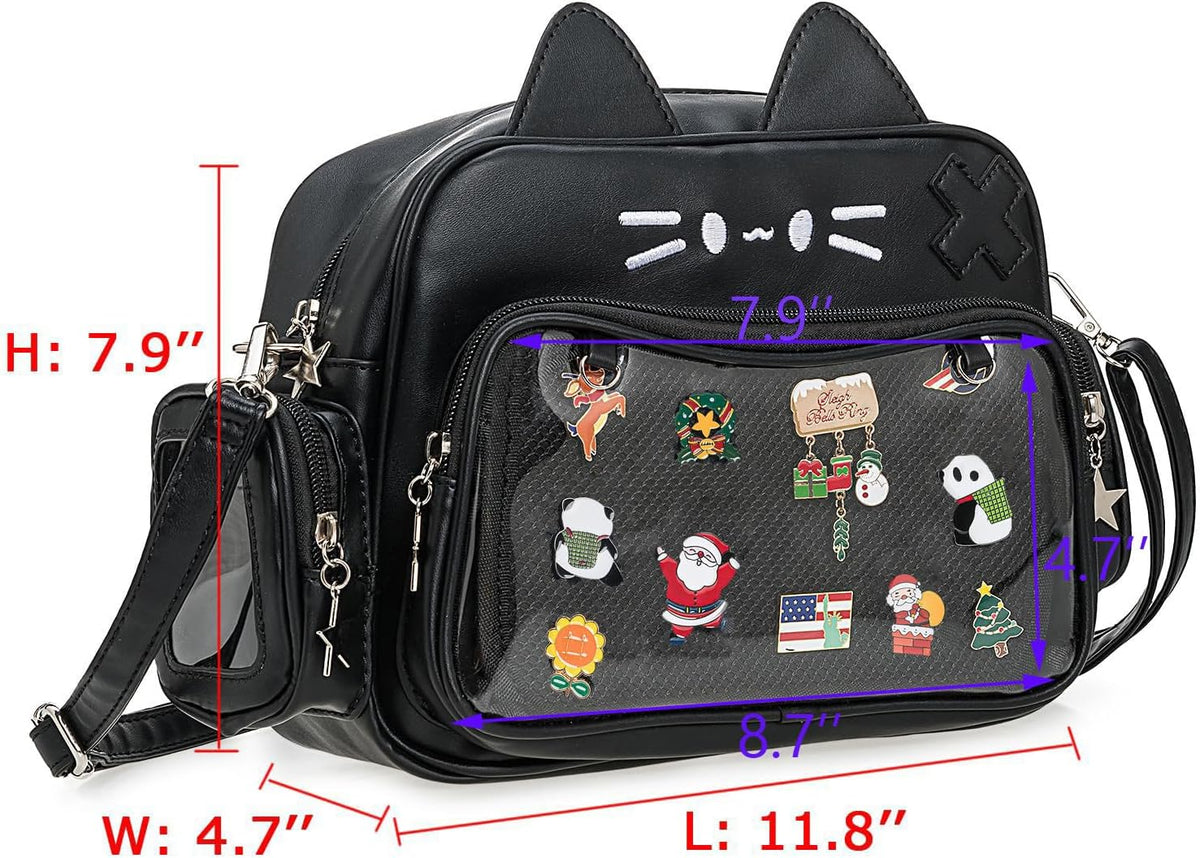 Cat ita bag size 11.8 x 4.7 x 7.9 inches