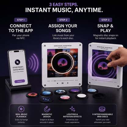 Snap & Play™ Magnetic Music Player