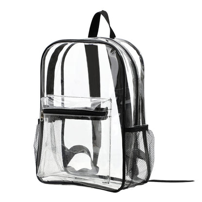 Classic clear PVC backpack in black