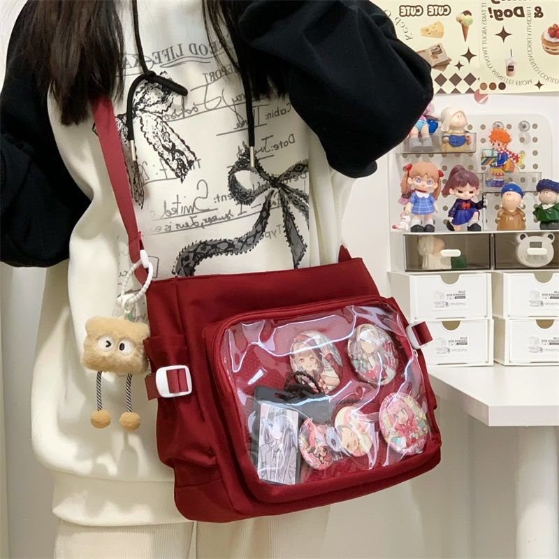 Red ita messenger bag