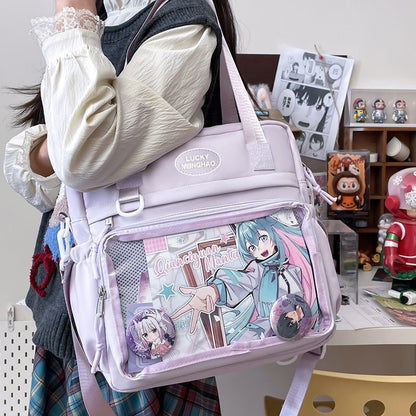 Purple ita tote backpack