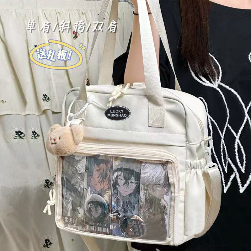 Cream ita tote backpack