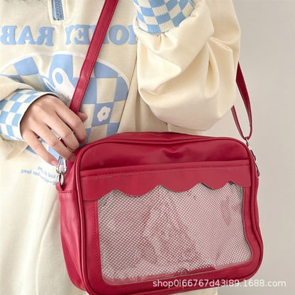 Red kawaii ita crossbody bag