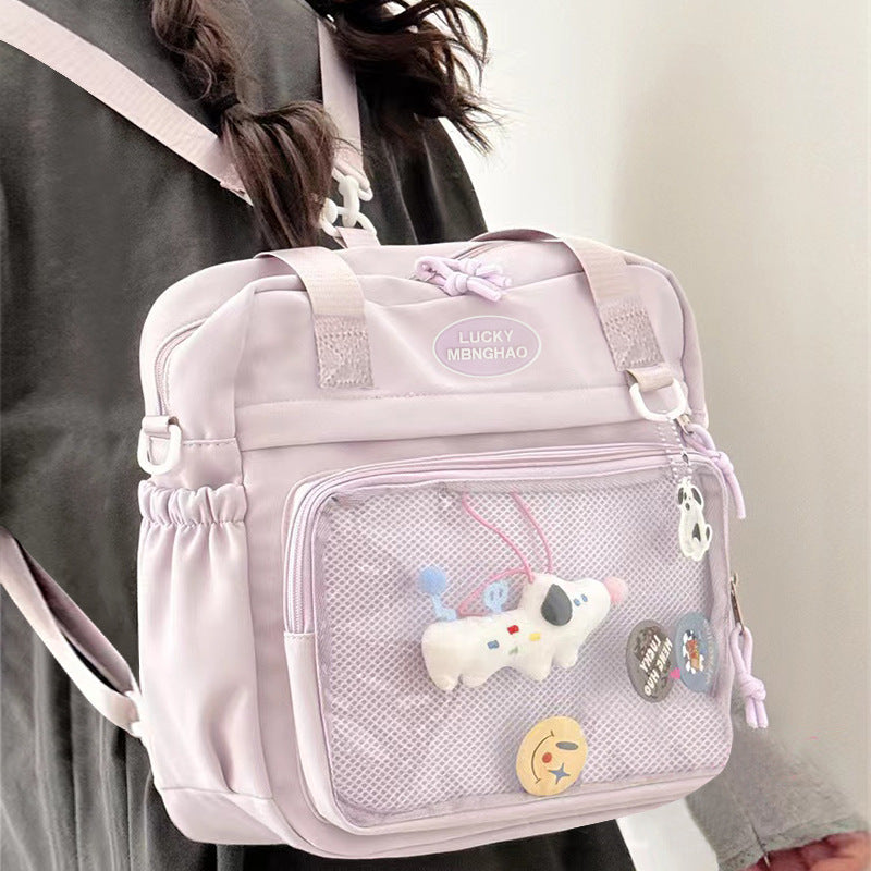 Pink ita tote backpack