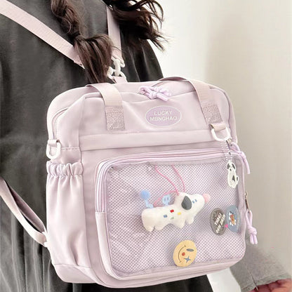 Pink ita tote backpack