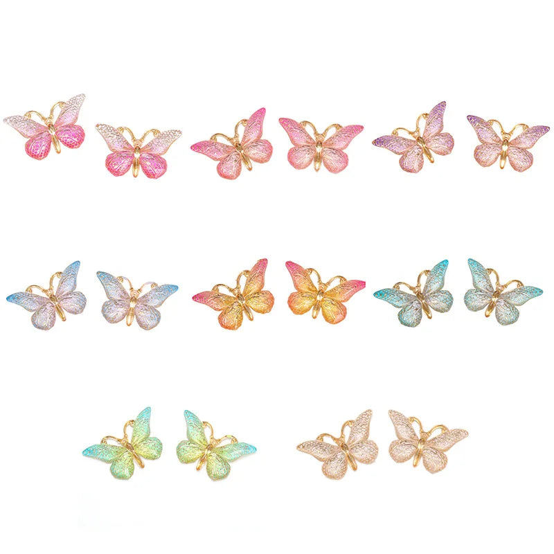 Glitter butterfly charms – Mix