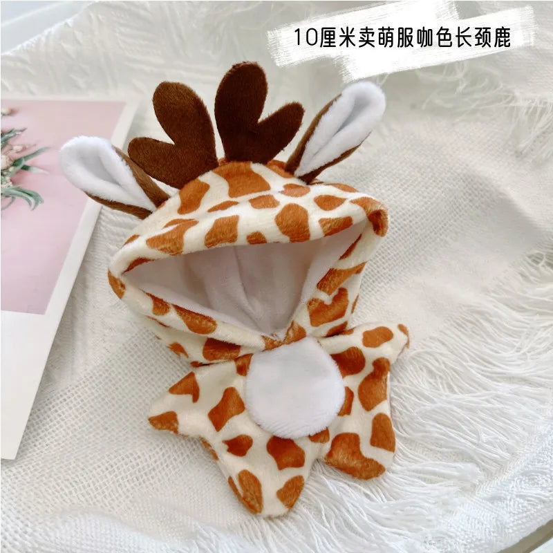 Giraffe costume for 10 cm doll