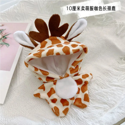 Giraffe costume for 10 cm doll