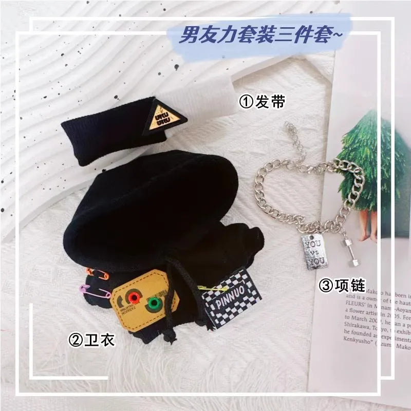10 cm doll outfit – Black Hoodie Set