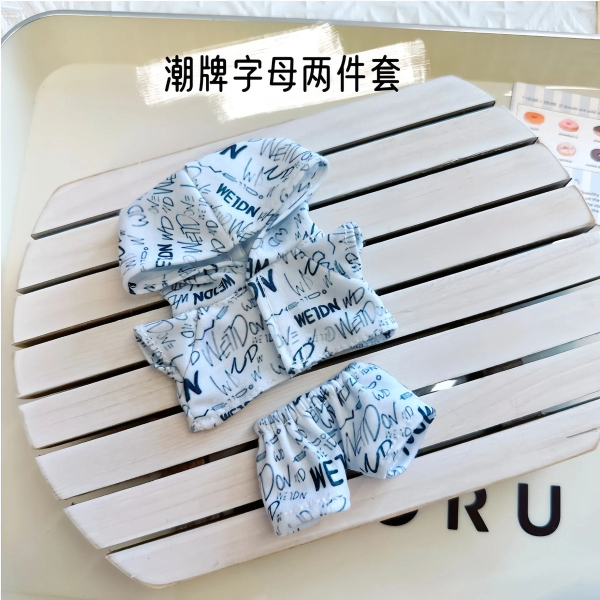 10 cm doll outfit – Letter Fashion Set