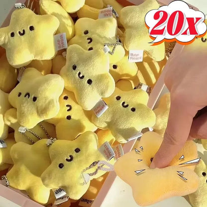 Yellow plush star keychain – photo 2