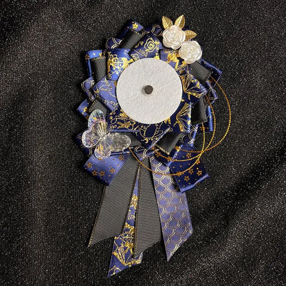 Lolita ribbon rosette – Navy