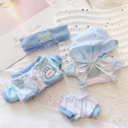 10 cm doll outfit – Blue Bunny Set