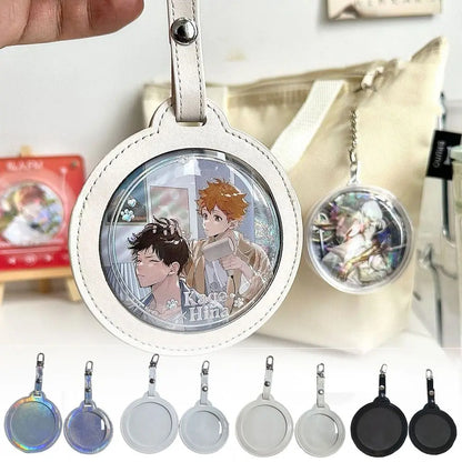 Clear badge pouch keychain – photo 1