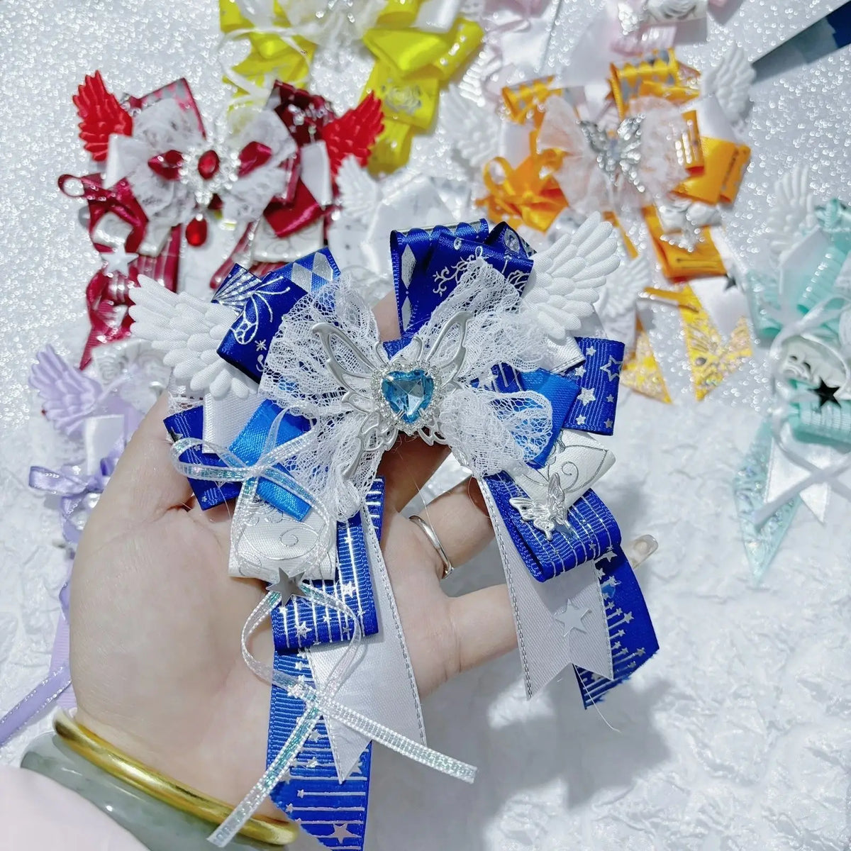 Lolita bow brooch – Royal Blue
