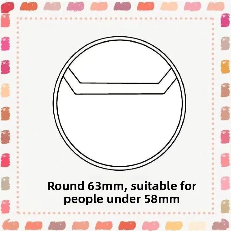 Clear badge protectors 58 mm