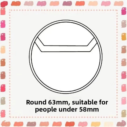 Clear badge protectors 58 mm