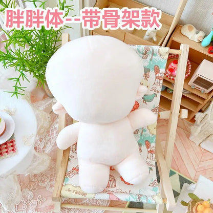 Blank cotton doll body – chubby posable