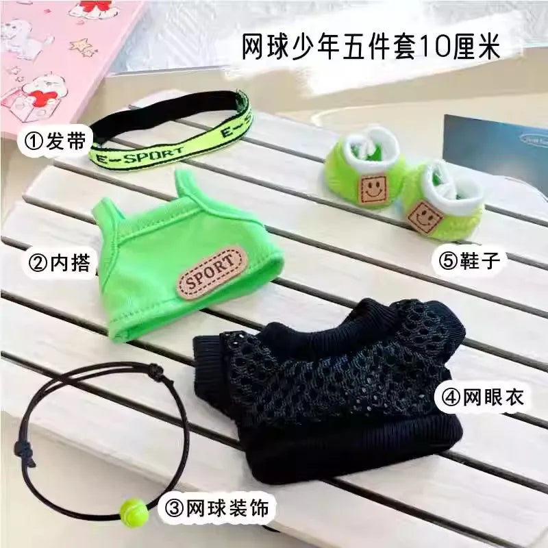 10 cm doll outfit – Tennis Set