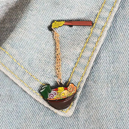 Ramen Bowl Enamel Pin – photo 1