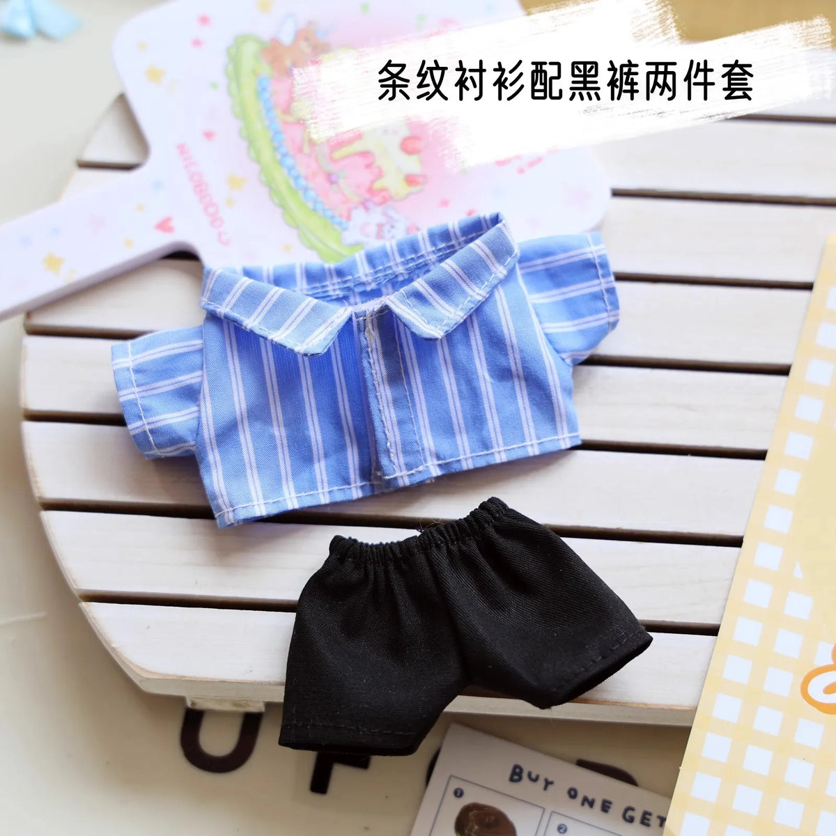 10 cm doll outfit – Stripe Set