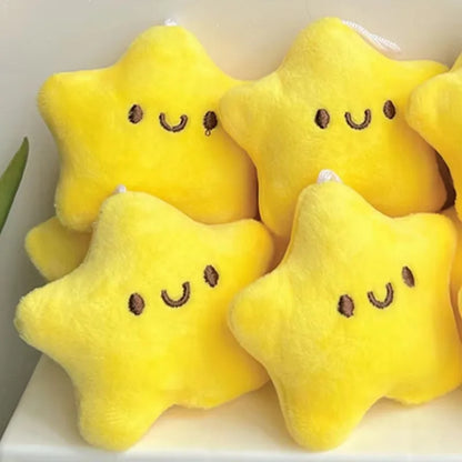 Yellow plush star keychain – photo 3