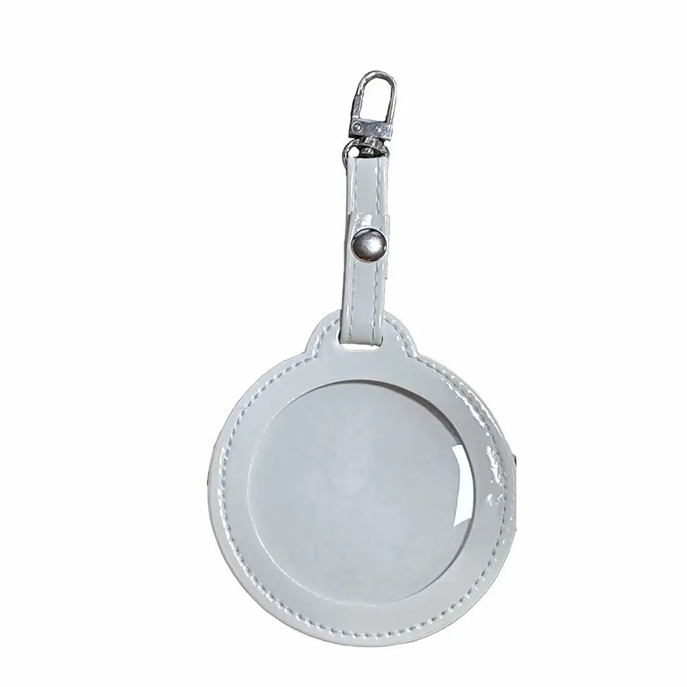 Clear badge pouch – White 58 mm