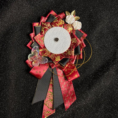 Lolita ribbon rosette – Red