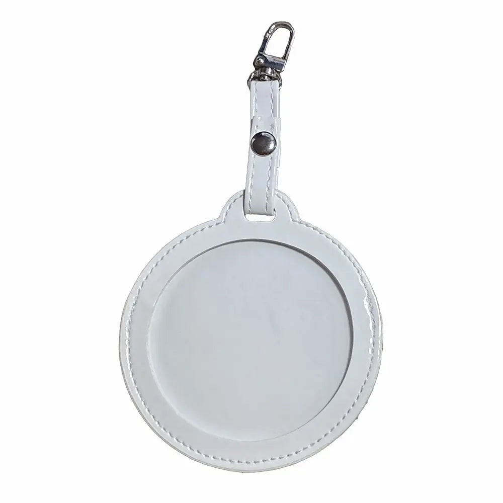 Clear badge pouch – White 75 mm