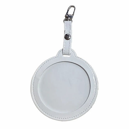Clear badge pouch – White 75 mm