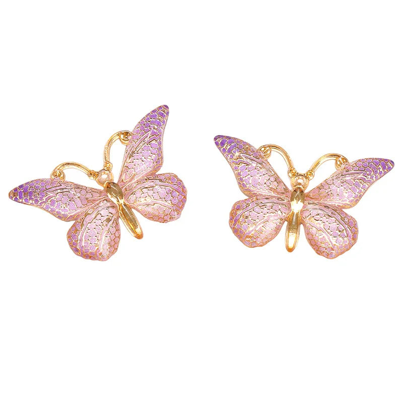 Glitter butterfly charms – Purple
