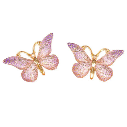 Glitter butterfly charms – Purple