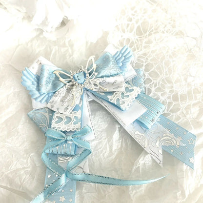 Lolita bow brooch – Light Blue