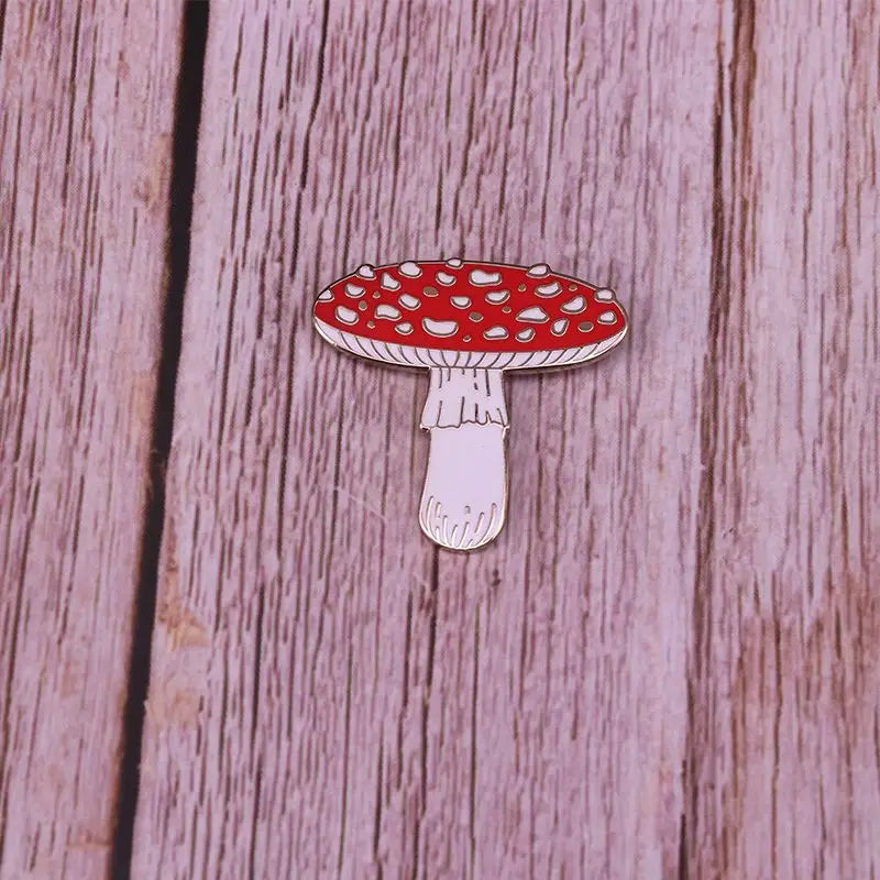 Red Mushroom Enamel Pin – photo 2