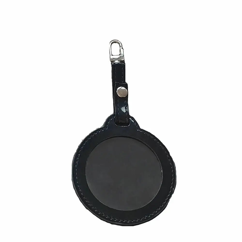 Clear badge pouch – Black 58 mm