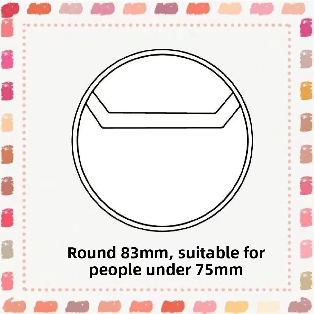 Clear badge protectors 75 mm