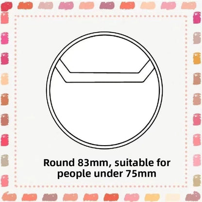 Clear badge protectors 75 mm