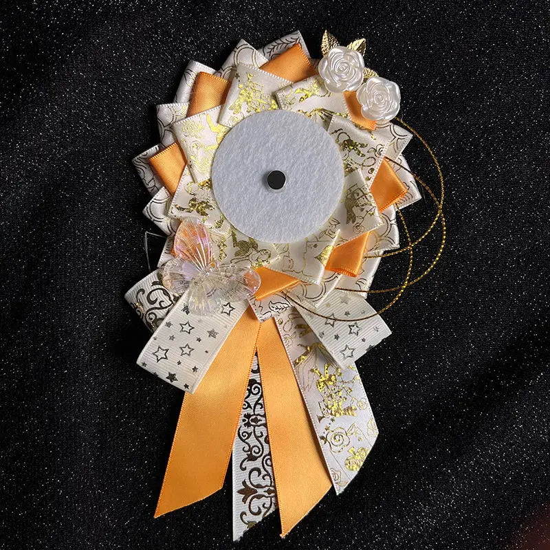Lolita ribbon rosette – Orange
