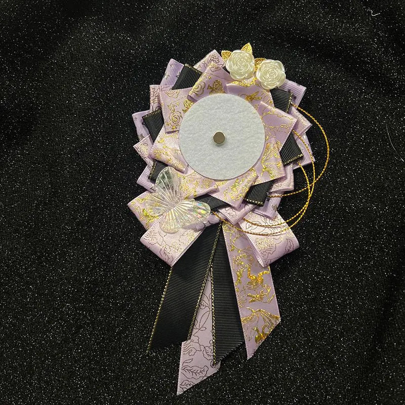 Lolita ribbon rosette – Black