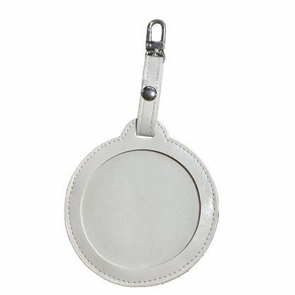 Clear badge pouch – Milk White 75 mm