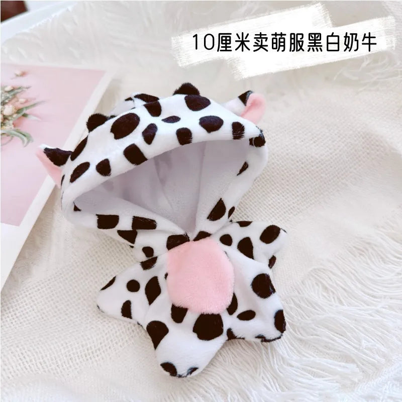 Cow costume for 10 cm doll